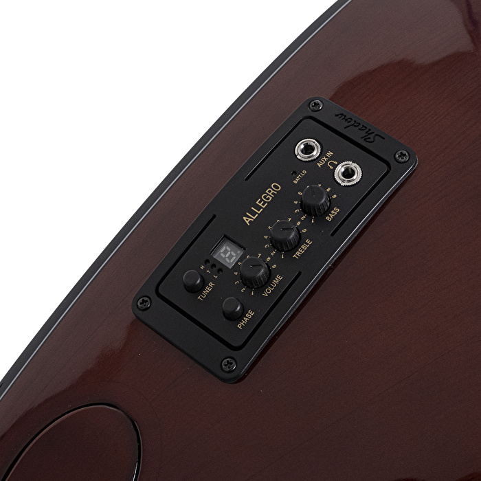 Çınar Ağacı Gövde Sedef Klavye Kısa Sap EQ Sistemli Bağlama